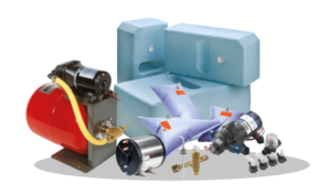 Sistema de agua a presión • Tanques rígidos y flexibles Calentadores • Bombas • Tubos y accesorios